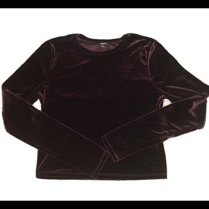 Forever 21 Velour Crop Top